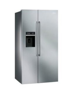 Smeg Sbs63Xed American Style 2-Door No Frost Fridge Freezer - Stainless Steel